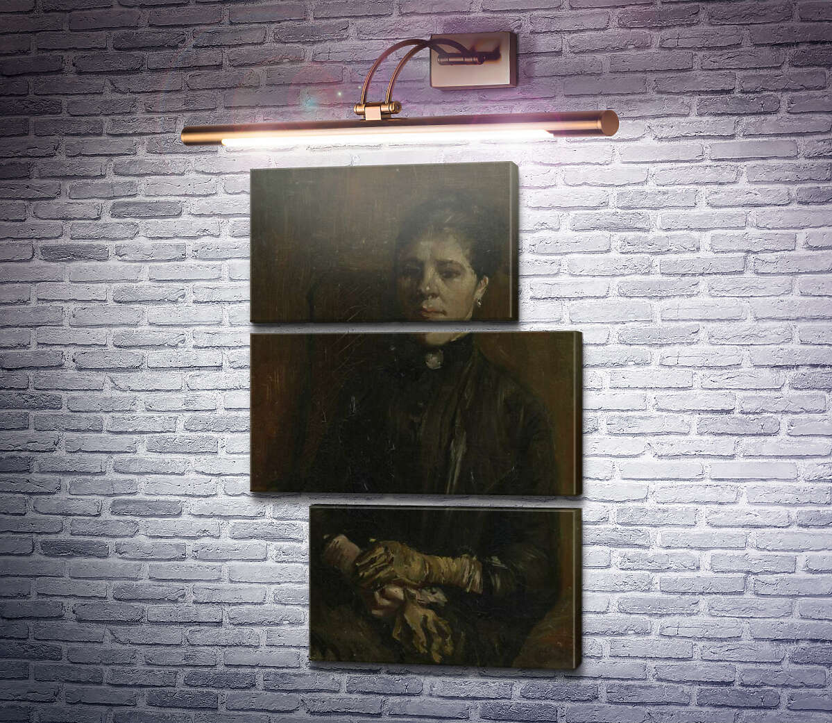 Модульная картина Портрет сидящей женщины (Portrait of a Woman Seated), 1886 (Модуль №16) Винсент Ван Гог