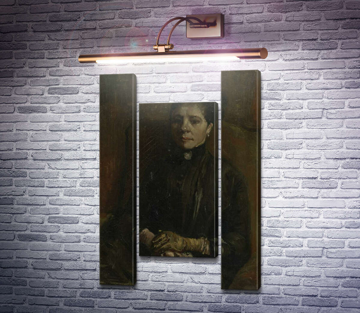Модульна картина Портрет сидячої жінки (Portrait of a Woman Seated), 1886 (Модуль №11) Вінсент Ван Гог Модульна картина Портрет сидячої жінки (Portrait of a Woman Seated), 1886 (Модуль №11) Вінсент Ван Гог