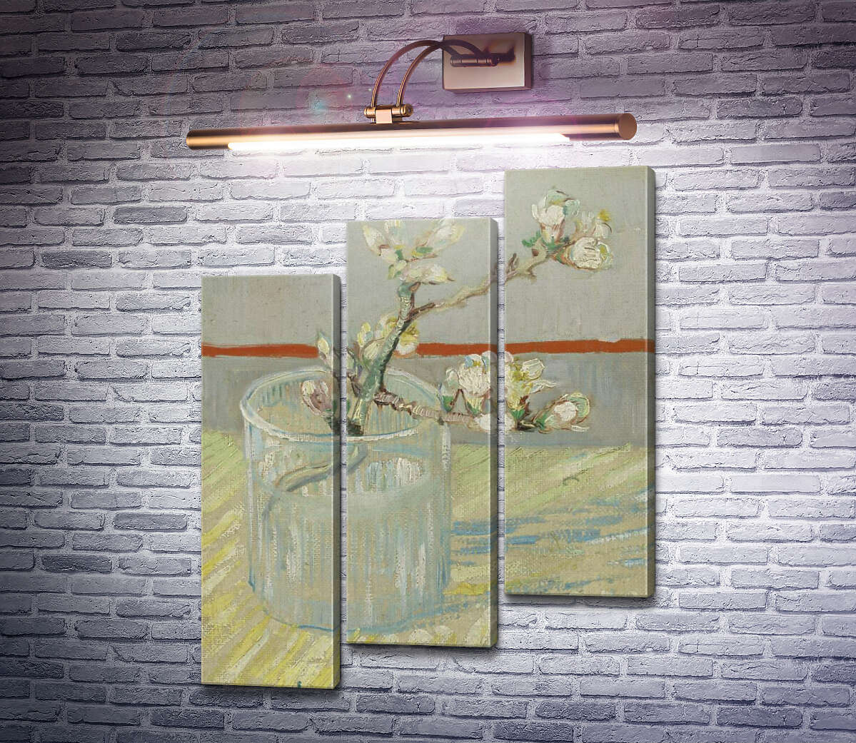 Модульная картина Цветущая ветвь миндаля в стакане (Blossoming Almond Branch in a Glass), 1888 (Модуль №14) Винсент Ван Гог Модульная картина Цветущая ветвь миндаля в стакане (Blossoming Almond Branch in a Glass), 1888 (Модуль №14) Винсент Ван Гог
