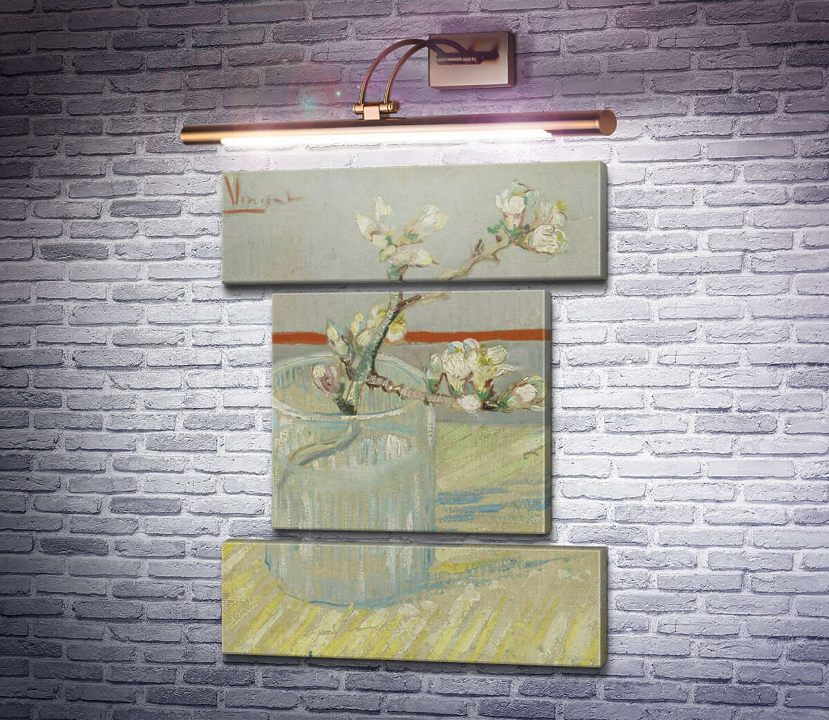 Модульная картина Цветущая ветвь миндаля в стакане (Blossoming Almond Branch in a Glass), 1888 (Модуль №18) Винсент Ван Гог Модульная картина Цветущая ветвь миндаля в стакане (Blossoming Almond Branch in a Glass), 1888 (Модуль №18) Винсент Ван Гог