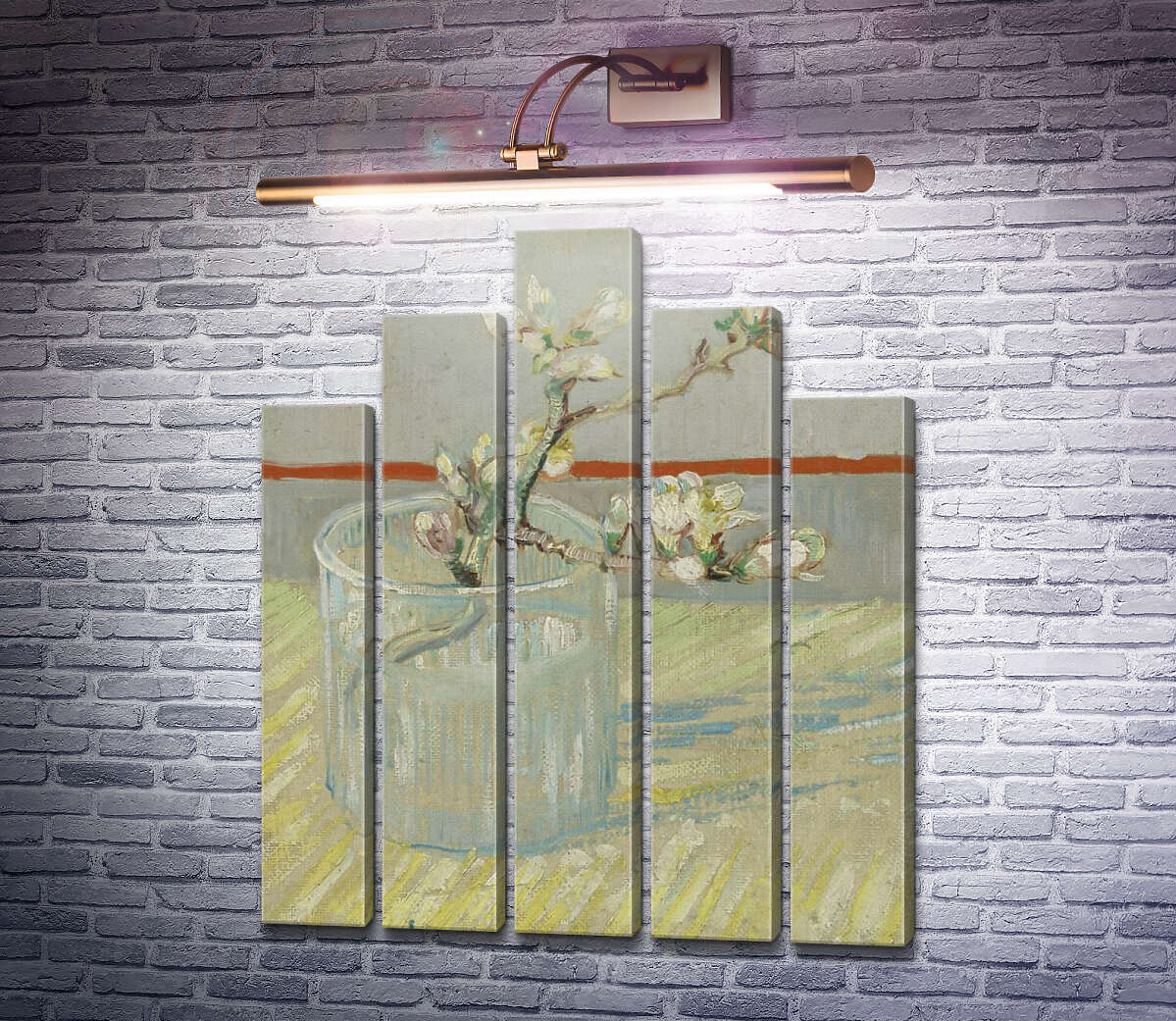Модульная картина Цветущая ветвь миндаля в стакане (Blossoming Almond Branch in a Glass), 1888 (Модуль №29) Винсент Ван Гог Модульная картина Цветущая ветвь миндаля в стакане (Blossoming Almond Branch in a Glass), 1888 (Модуль №29) Винсент Ван Гог
