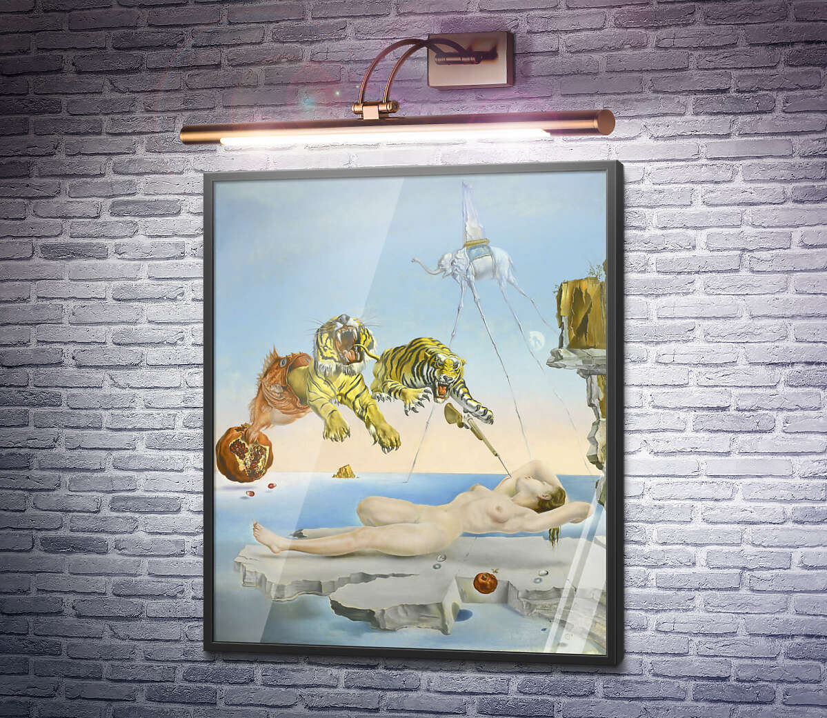Постер Сон, викликаний польотом бджоли навколо граната за секунду до пробудження Сальвадор Далі