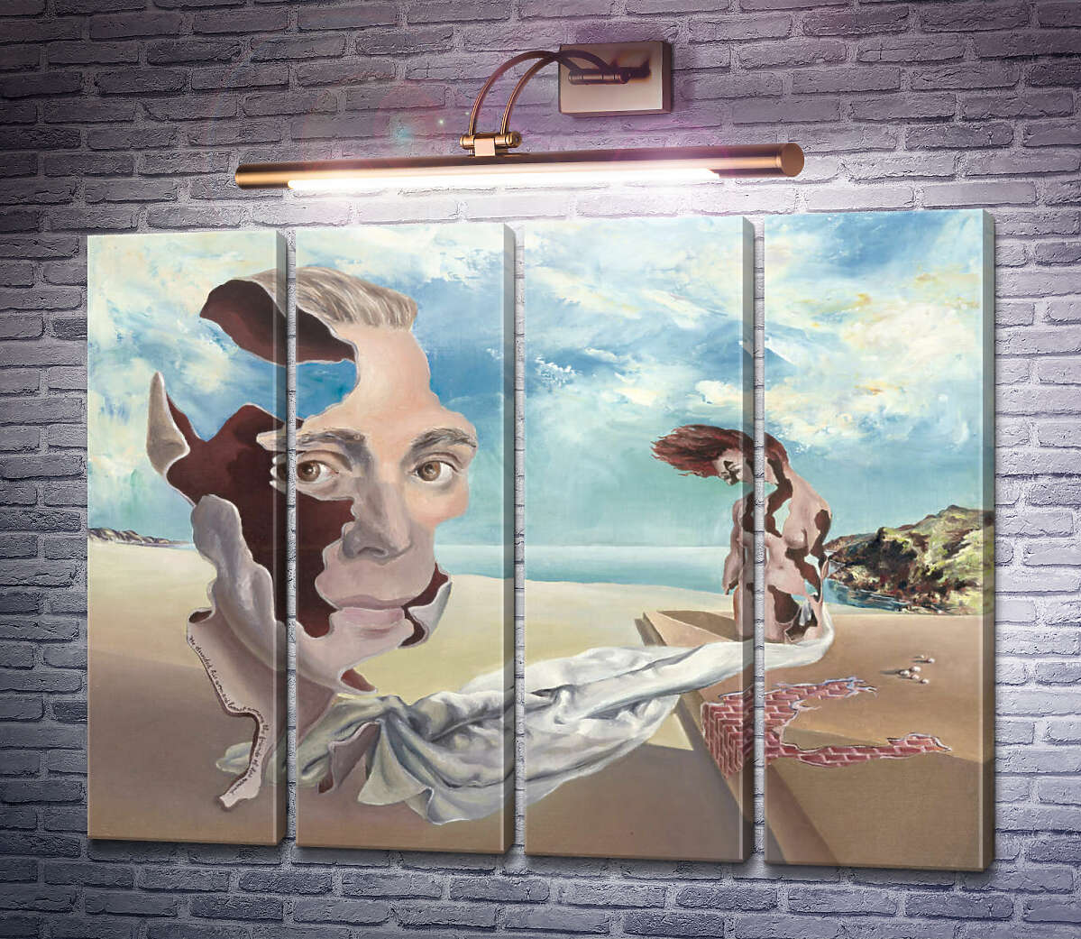 Модульна картина Ми живемо на агресивному узбережжі звички, 1940 (Модуль №24) Сальвадор Далі