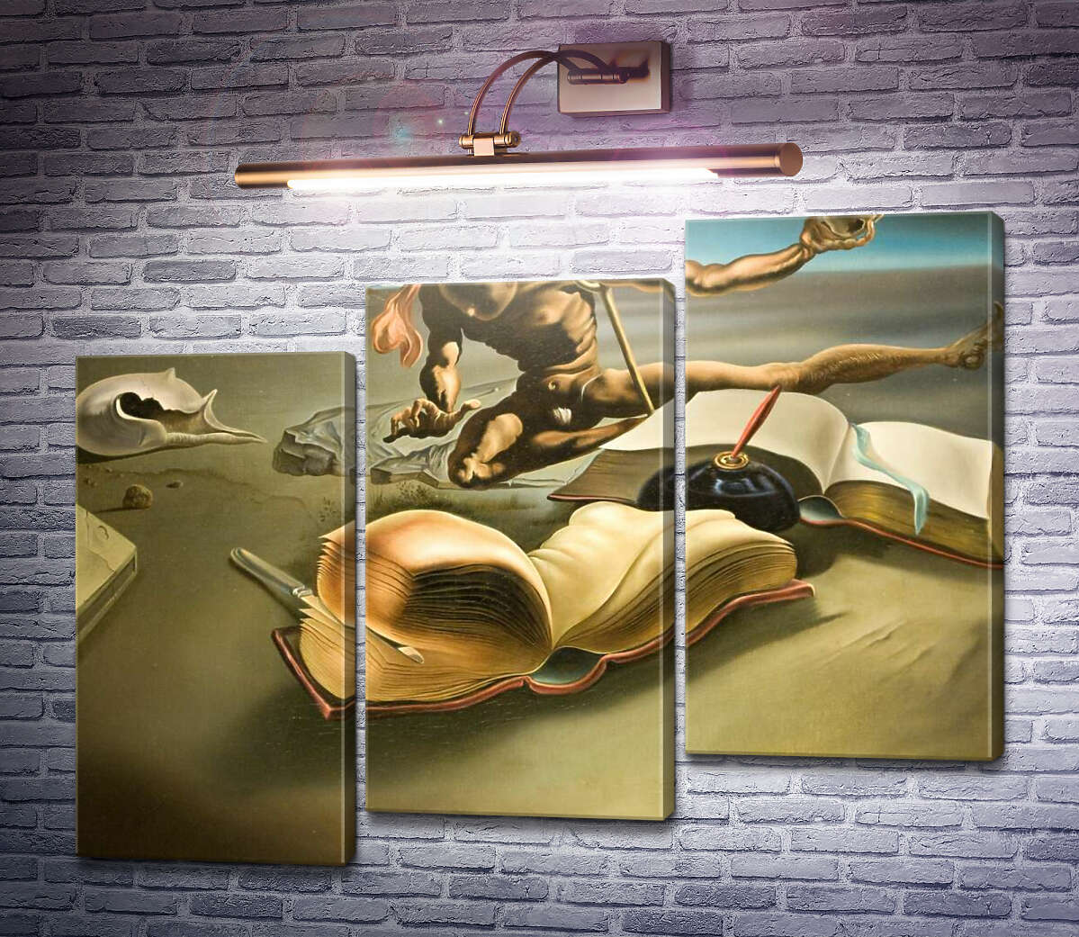 Модульная картина Книга, превращающая себя в обнаженную женщину (Модуль №14) Сальвадор Дали Модульная картина Книга, превращающая себя в обнаженную женщину (Модуль №14) Сальвадор Дали