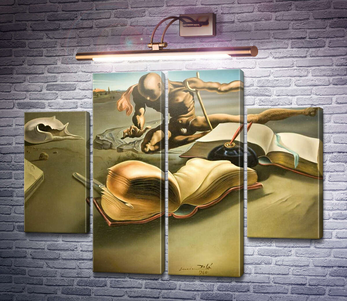 Модульная картина Книга, превращающая себя в обнаженную женщину (Модуль №20) Сальвадор Дали Модульная картина Книга, превращающая себя в обнаженную женщину (Модуль №20) Сальвадор Дали