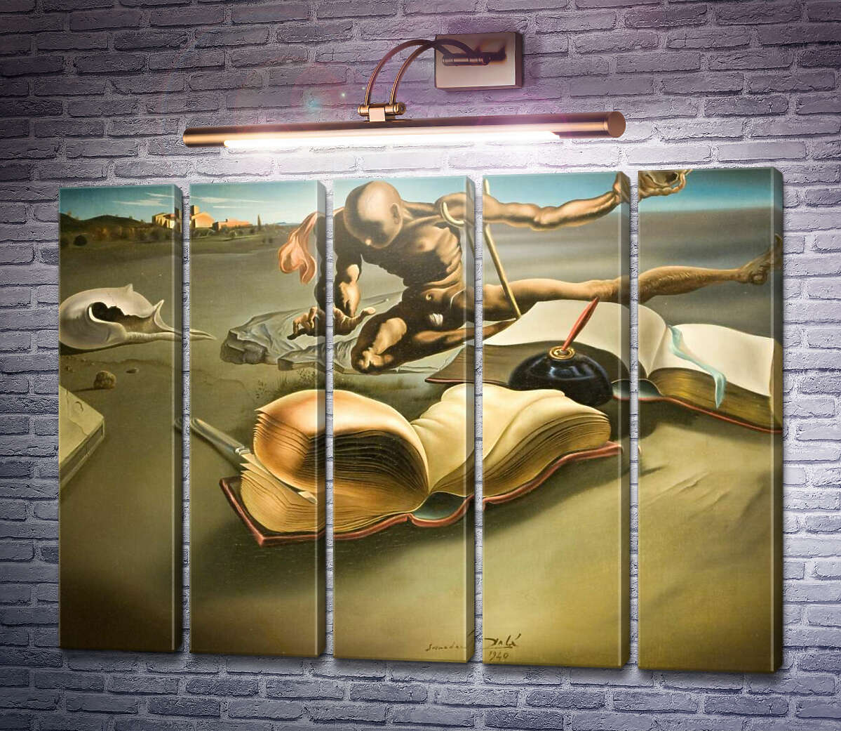 Модульная картина Книга, превращающая себя в обнаженную женщину (Модуль №26) Сальвадор Дали Модульная картина Книга, превращающая себя в обнаженную женщину (Модуль №26) Сальвадор Дали