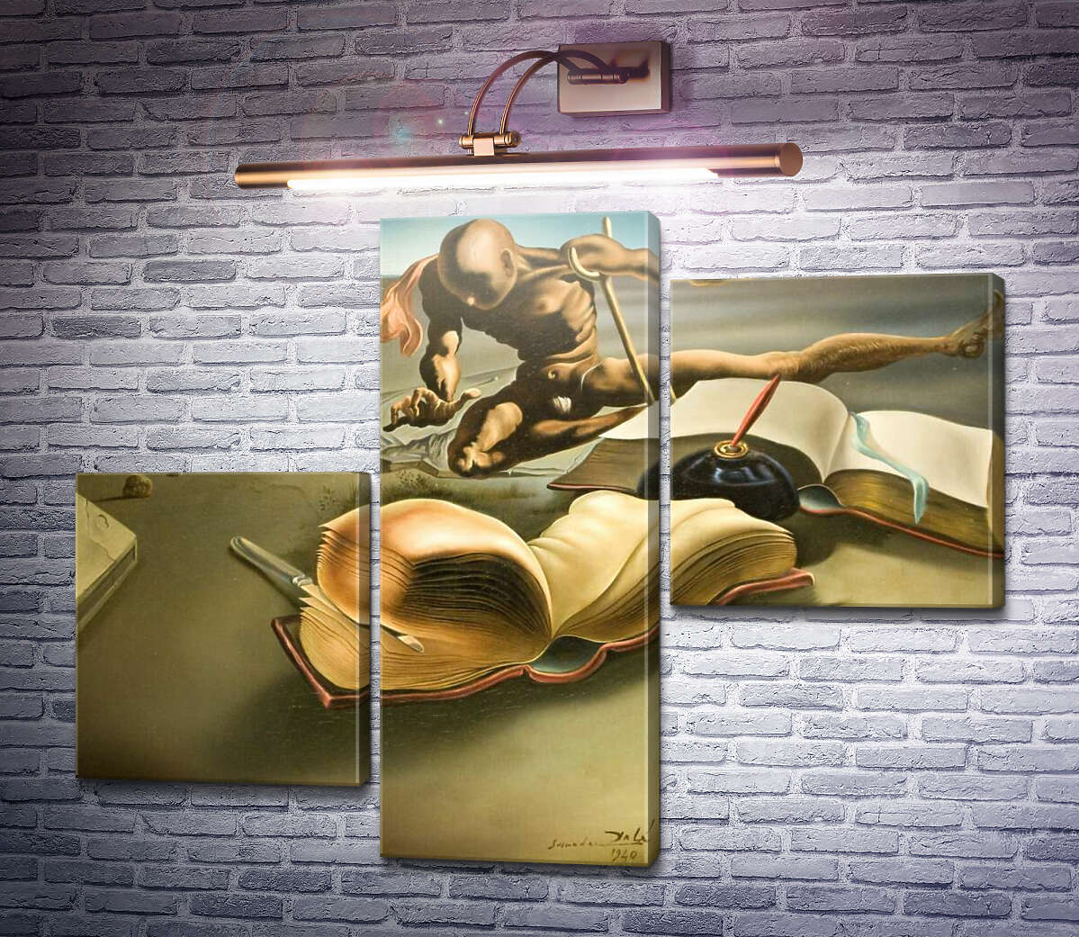 Модульная картина Книга, превращающая себя в обнаженную женщину (Модуль №12) Сальвадор Дали Модульная картина Книга, превращающая себя в обнаженную женщину (Модуль №12) Сальвадор Дали