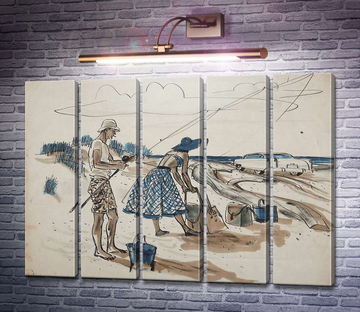 Модульна картина Пляж (Модуль №26) Артур Сарнофф Модульна картина Пляж (Модуль №26) Артур Сарнофф