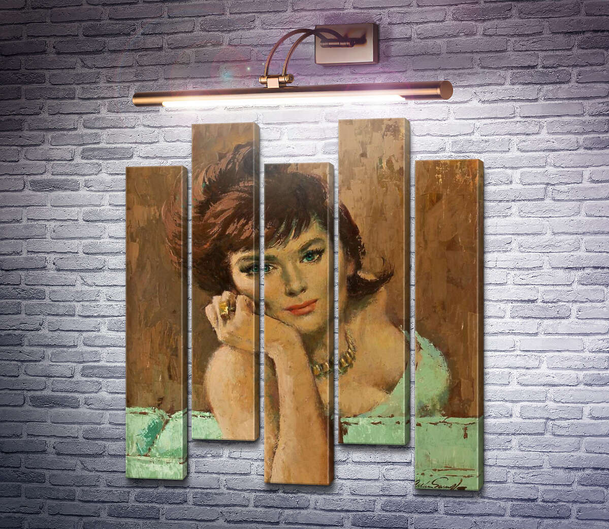 Модульная картина Женщина 1950-х (Модуль №30) Артур Сарнофф
