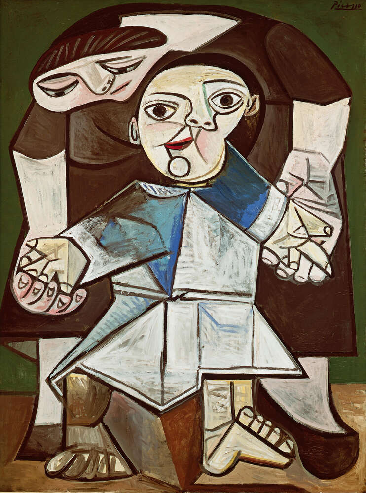 репродукція картина-постер  Мати з дитиною (Перші кроки) Пабло Пікассо