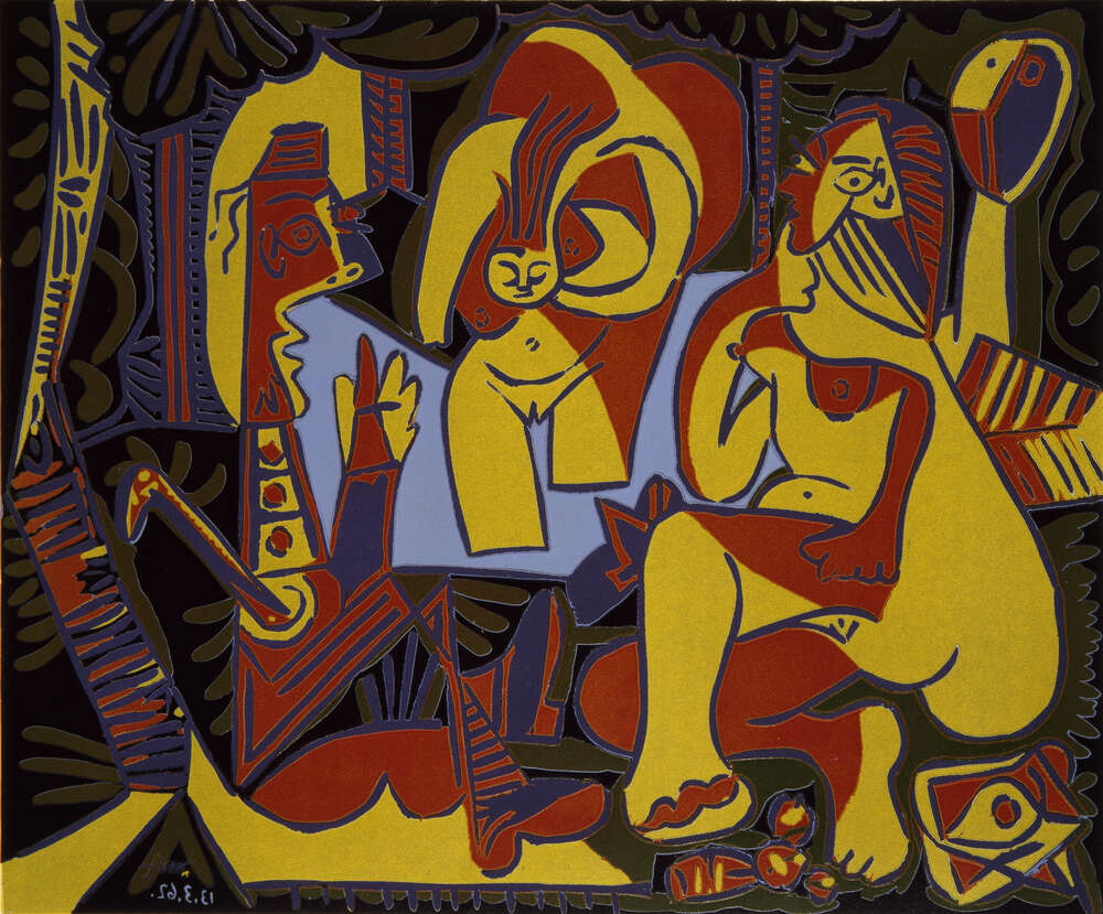 репродукция картина-постер  «Завтрак на траве» по мотивам Мане Пабло Пикассо