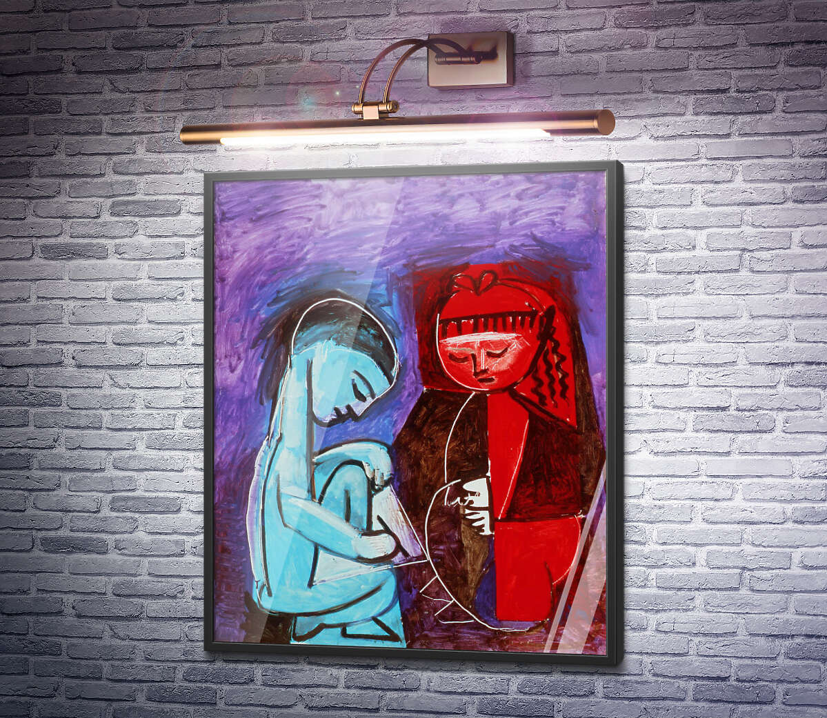 Постер Дві дитини Пабло Пікассо