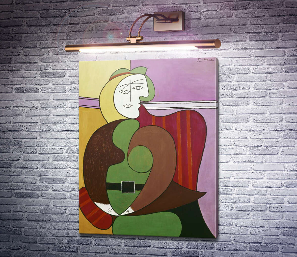 Картина Червоне крісло Пабло Пікассо