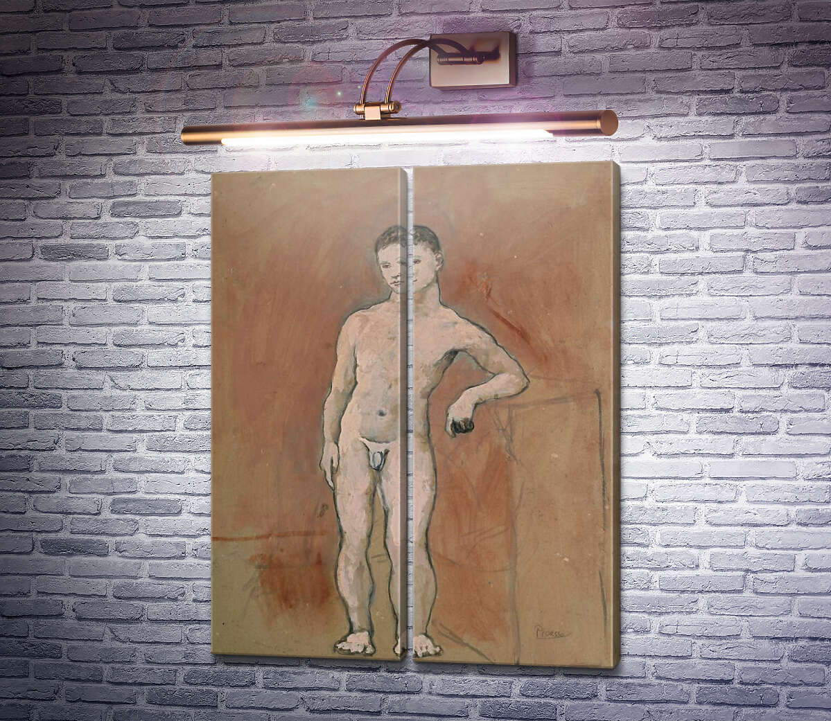 Модульна картина Оголений юнак Пабло Пікассо