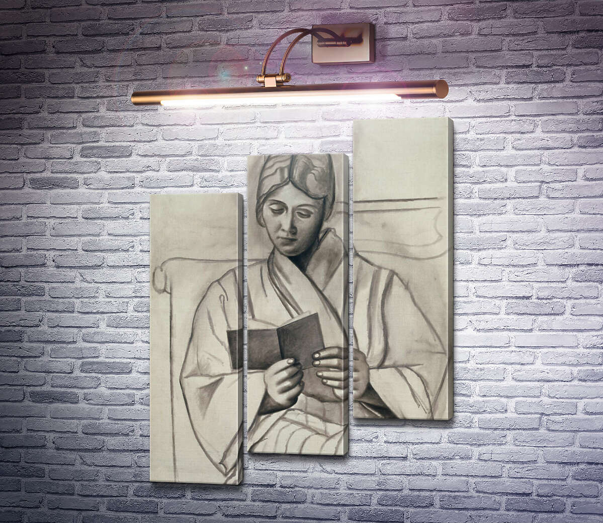 Модульна картина Ольга, яка читає книгу (Модуль №14) Пабло Пікассо Модульна картина Ольга, яка читає книгу (Модуль №14) Пабло Пікассо