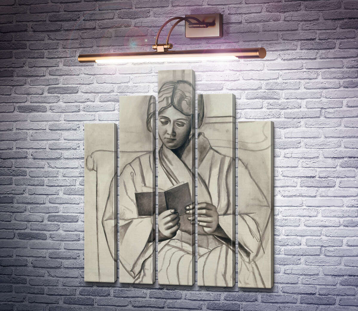 Модульна картина Ольга, яка читає книгу (Модуль №29) Пабло Пікассо Модульна картина Ольга, яка читає книгу (Модуль №29) Пабло Пікассо