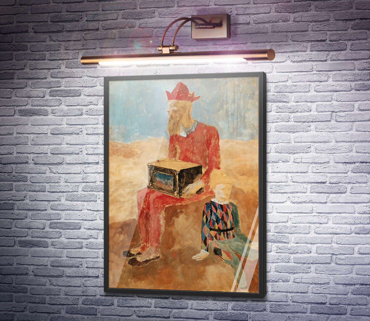 Постер Шарманщик з дитиною Пабло Пікассо