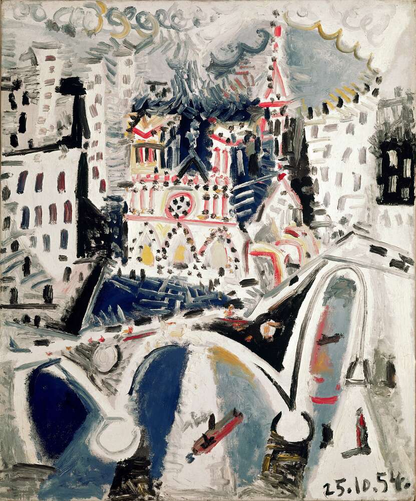 репродукція картина-постер  Собор Паризької Богоматері Пабло Пікассо