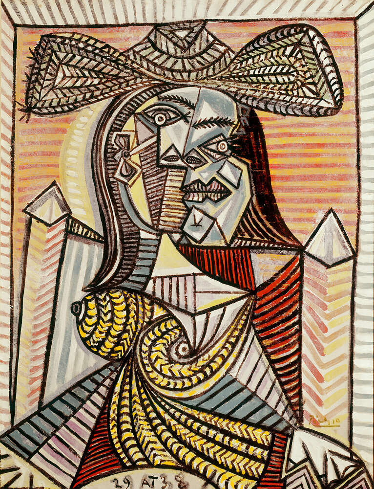 репродукція картина-постер  Сидяча жінка Пабло Пікассо