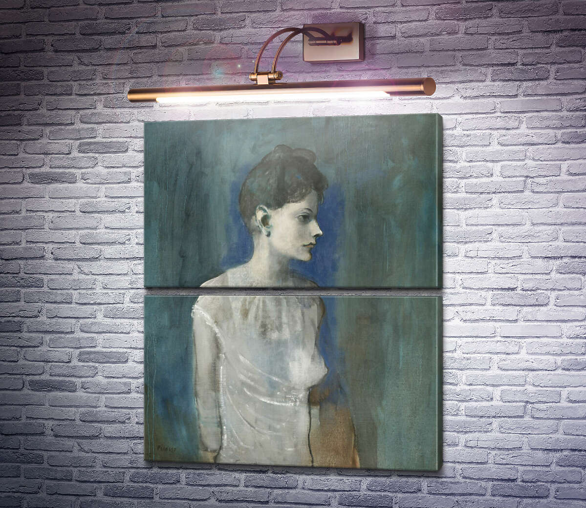 Модульная картина Женщина в рубашке, 1905 (Модуль №7) Пабло Пикассо