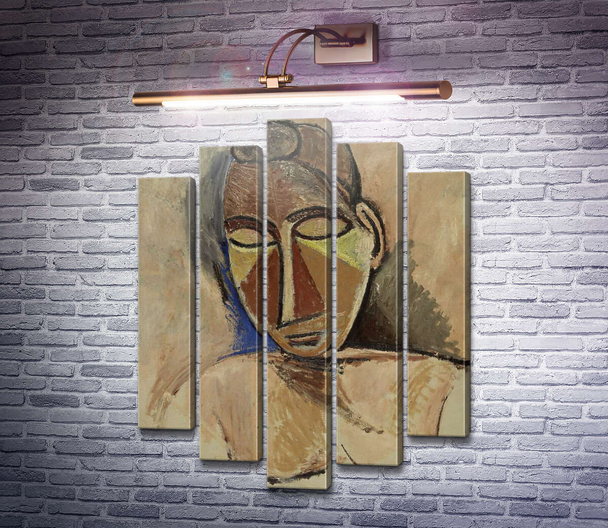 Модульна картина Бюст жінки (Модуль №4) Пабло Пікассо