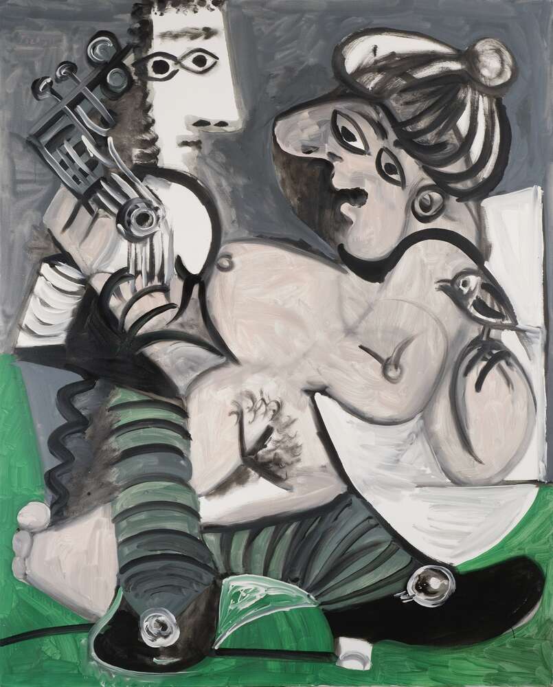 репродукція картина-постер  Пара з гітарою Пабло Пікассо