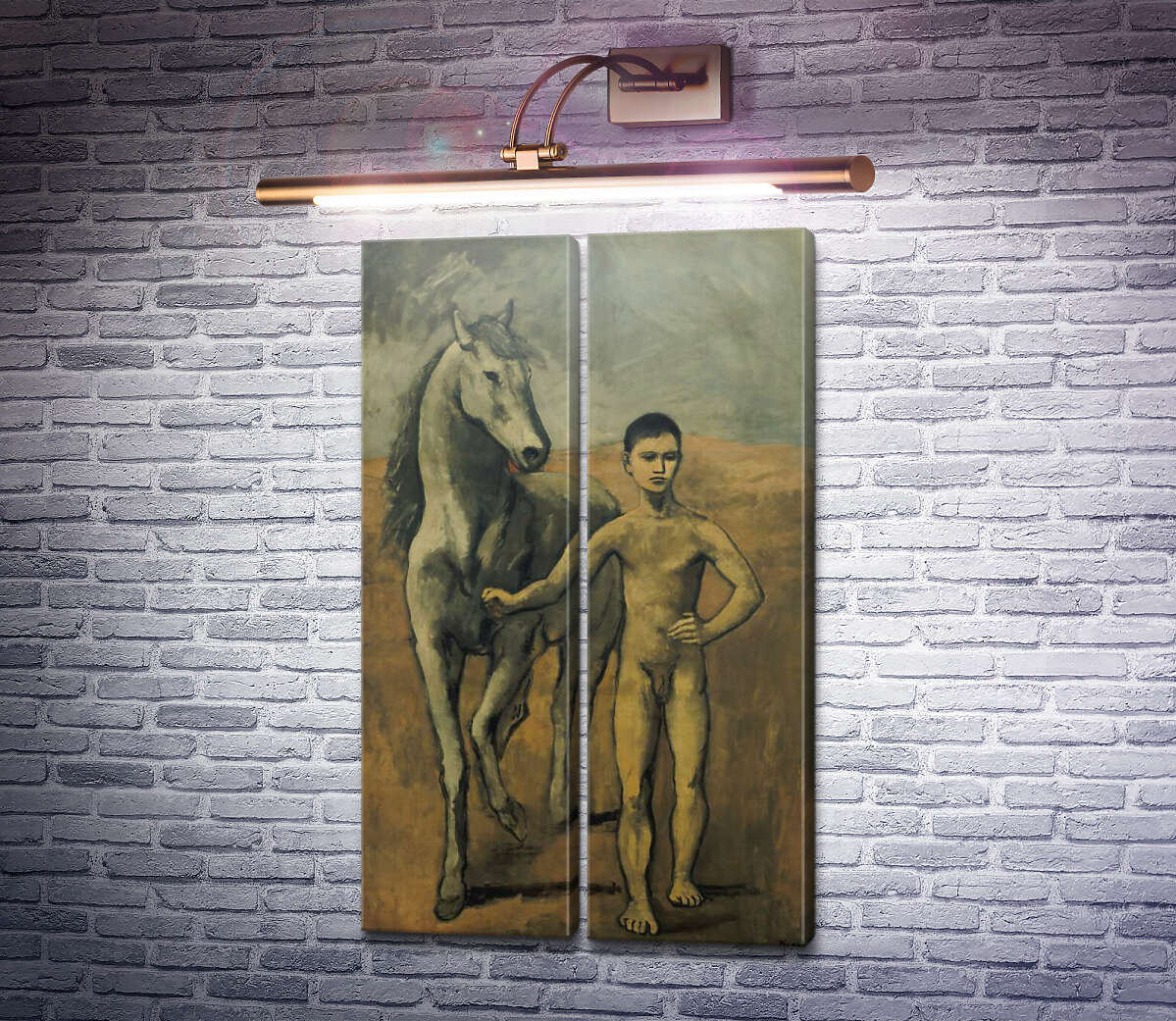 Модульна картина Хлопчик з конем Пабло Пікассо