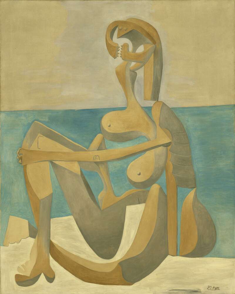 репродукція картина-постер  Сидяча купальщиця Пабло Пікассо