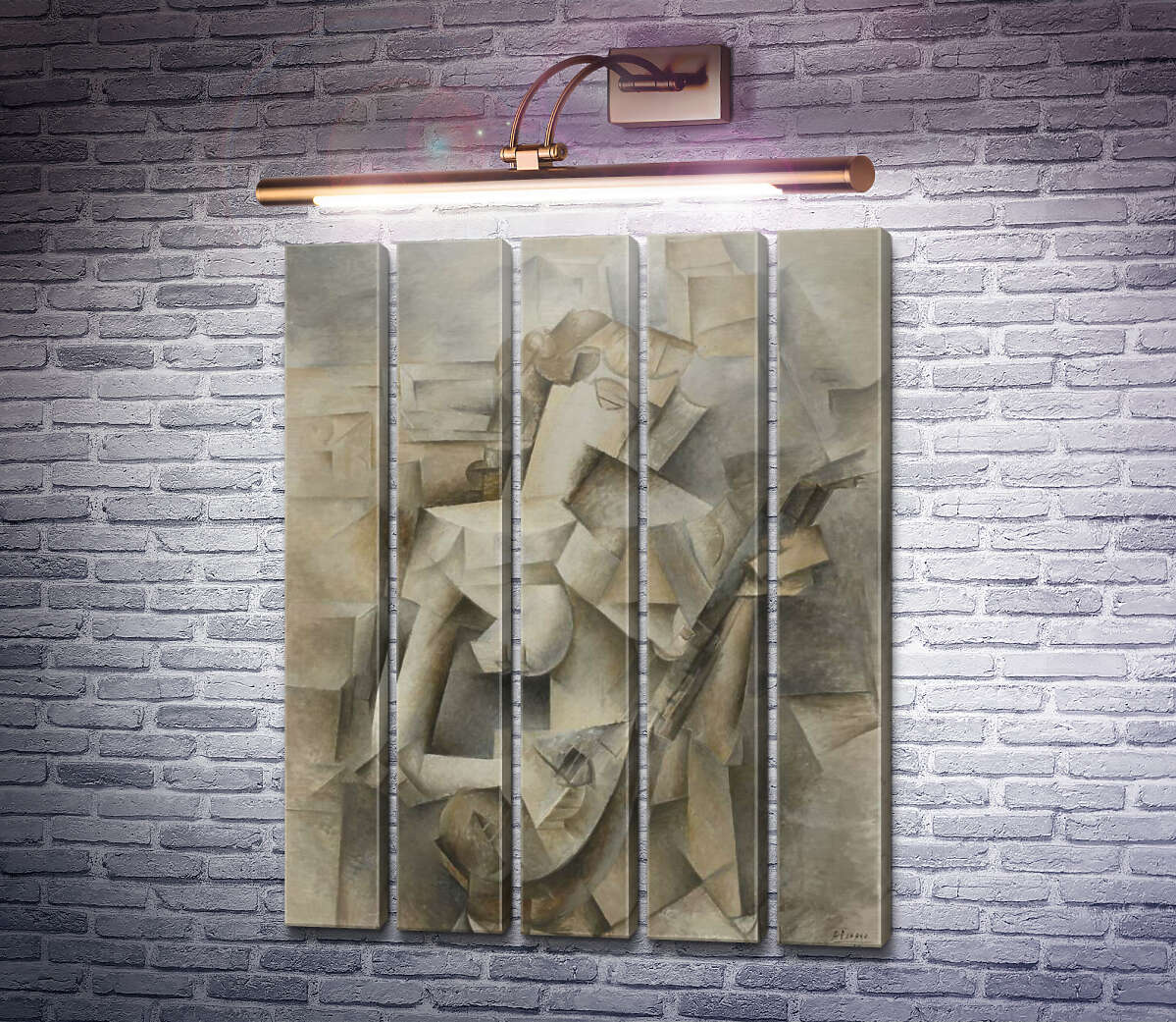 Модульная картина Девушка с мандолиной (Модуль №26) Пабло Пикассо
