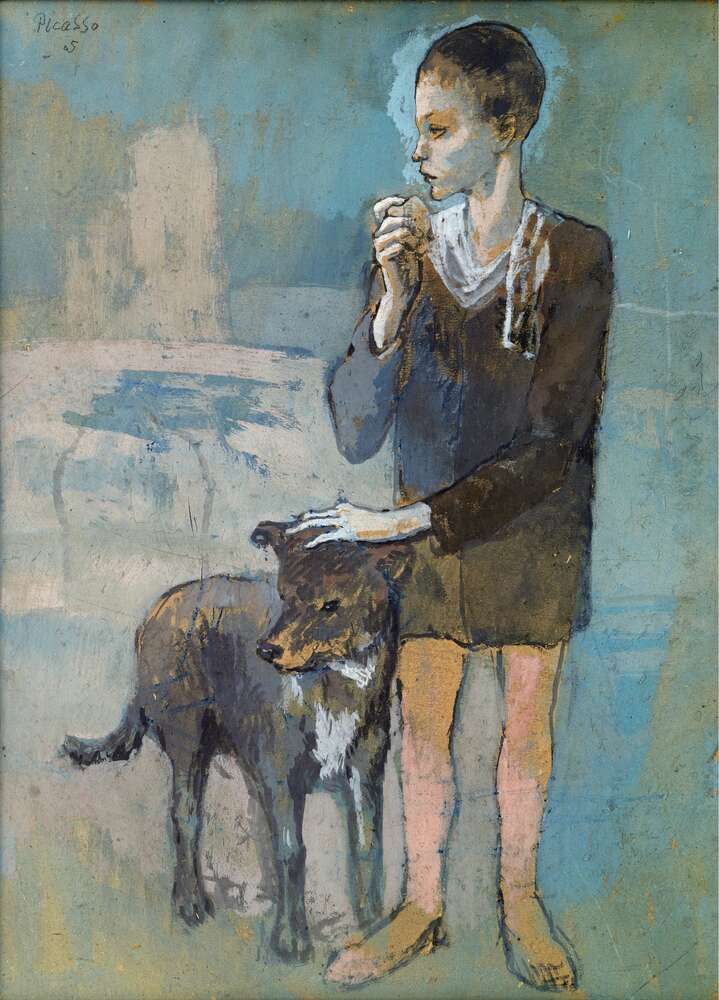 репродукція картина-постер  Хлопчик з собакою Пабло Пікассо