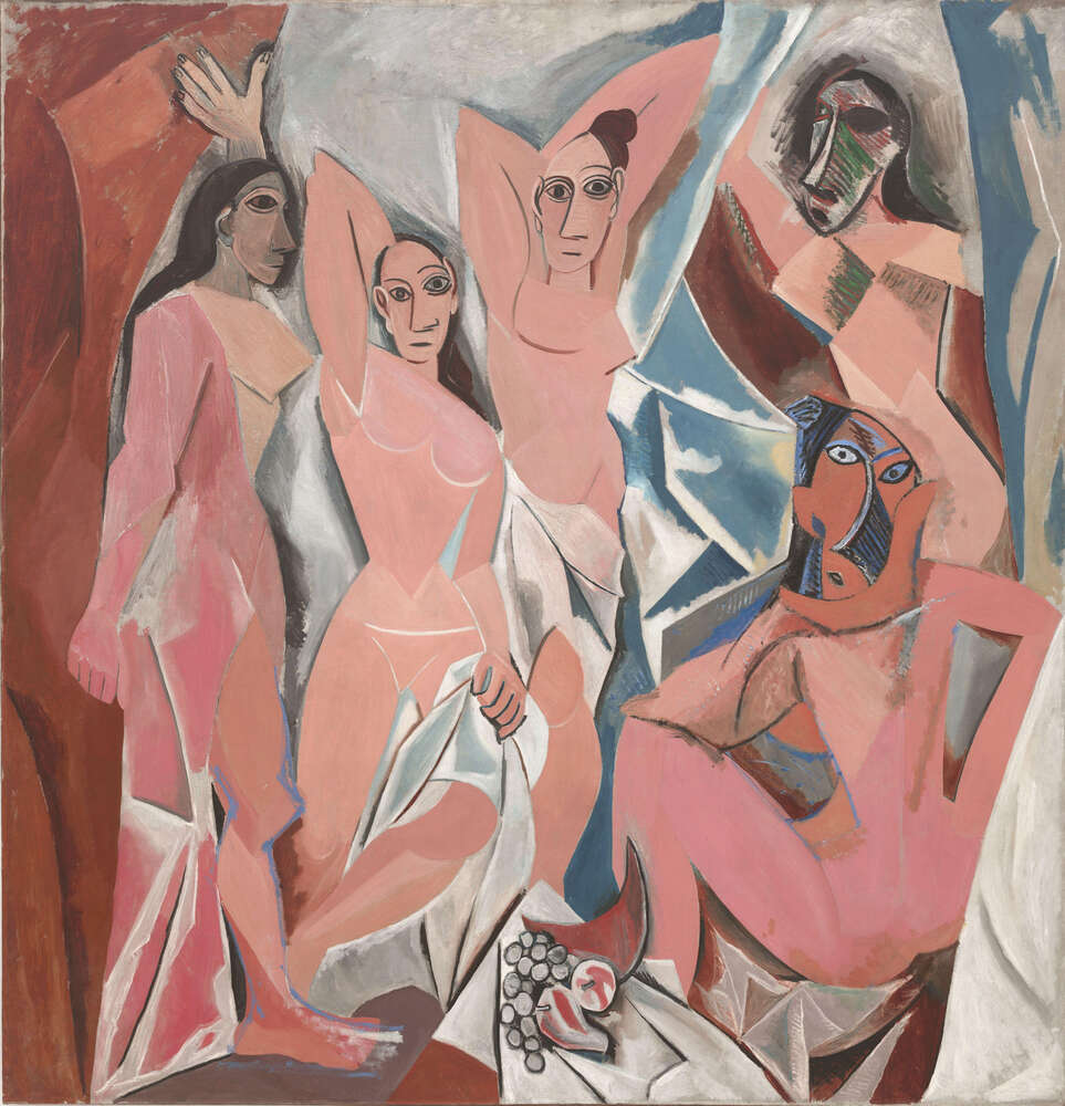 репродукция картина-постер  Авиньонские девицы Пабло Пикассо