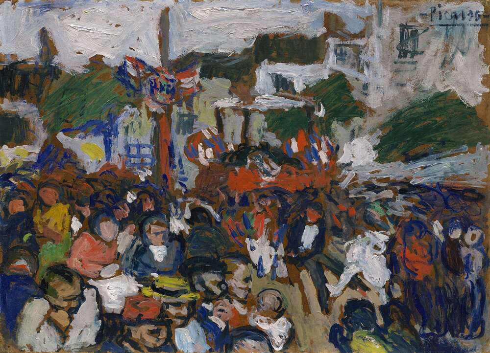 репродукция картина-постер  Четырнадцатое июля (День взятия Бастилии) Пабло Пикассо