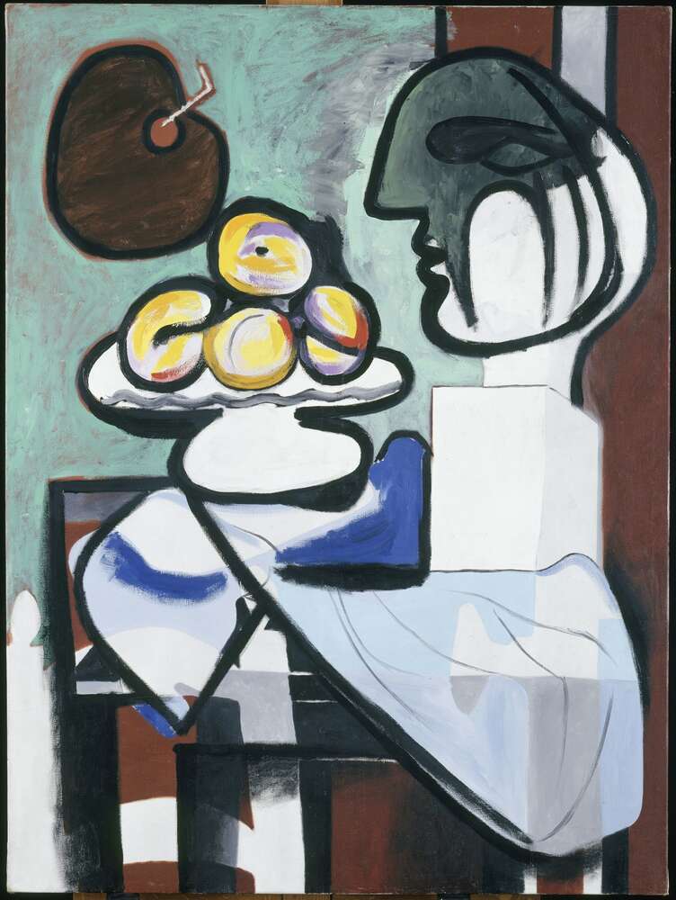 репродукція картина-постер  Натюрморт з бюстом, чашкою і палітрою Пабло Пікассо