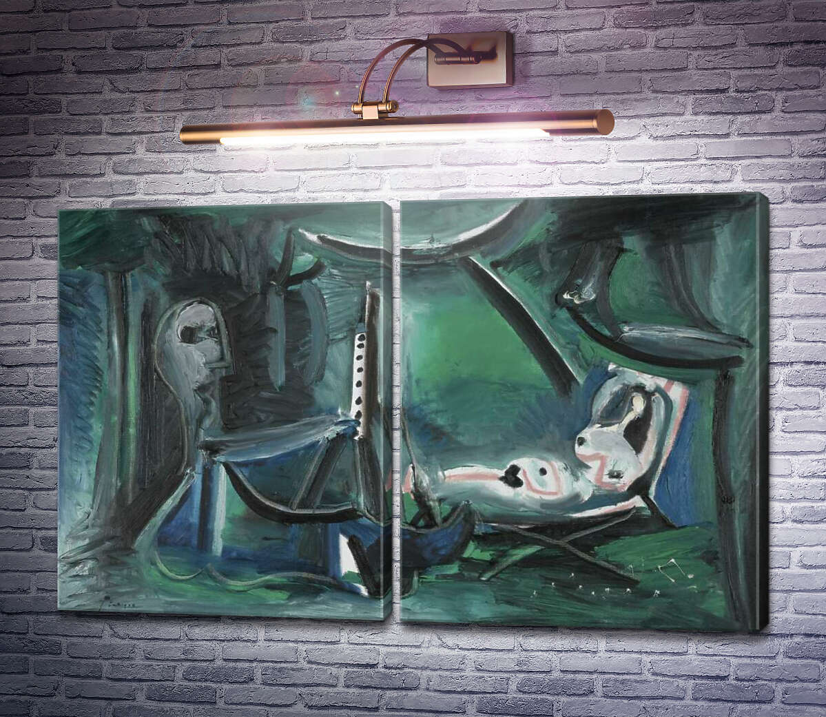 Модульна картина Художник і його модель Пабло Пікассо
