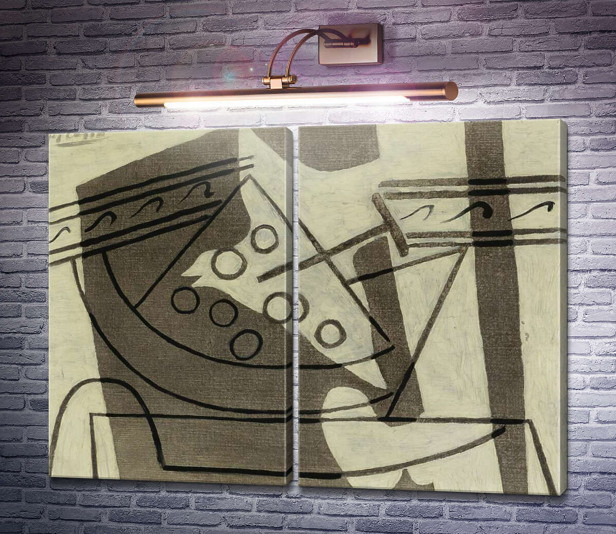 Модульна картина Компотниця з виноградом Пабло Пікассо