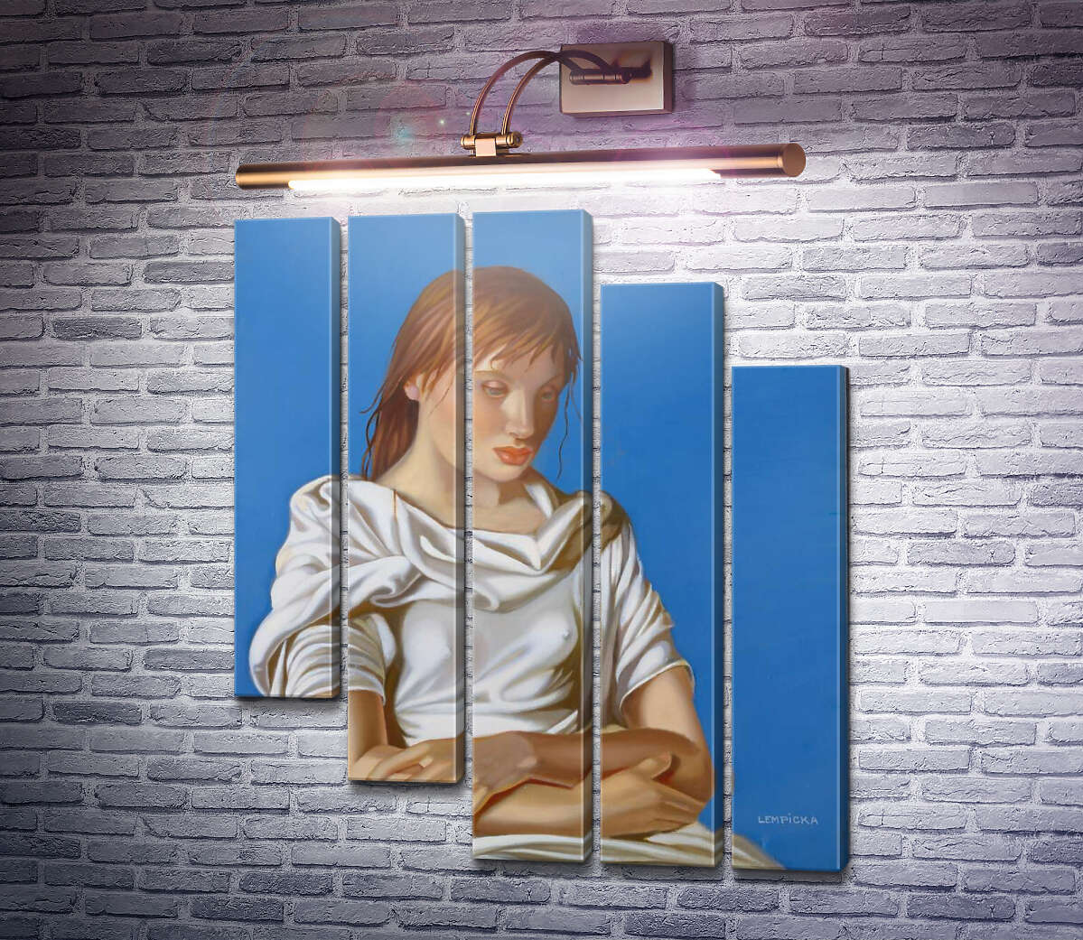 Модульна картина Жінка зі схрещеними руками (Модуль №28) Тамара Лемпіцька