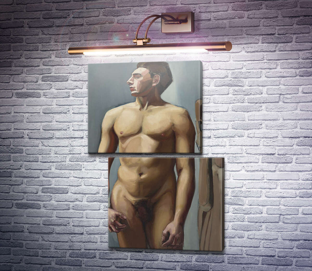 Модульна картина Оголений чоловік (Модуль №8) Тамара Лемпіцька