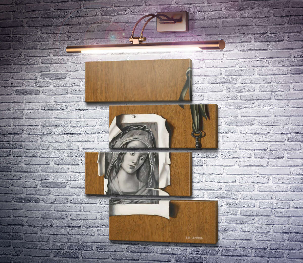 Модульна картина Тромплей з Боттічеллі (Модуль №23) Тамара Лемпіцька