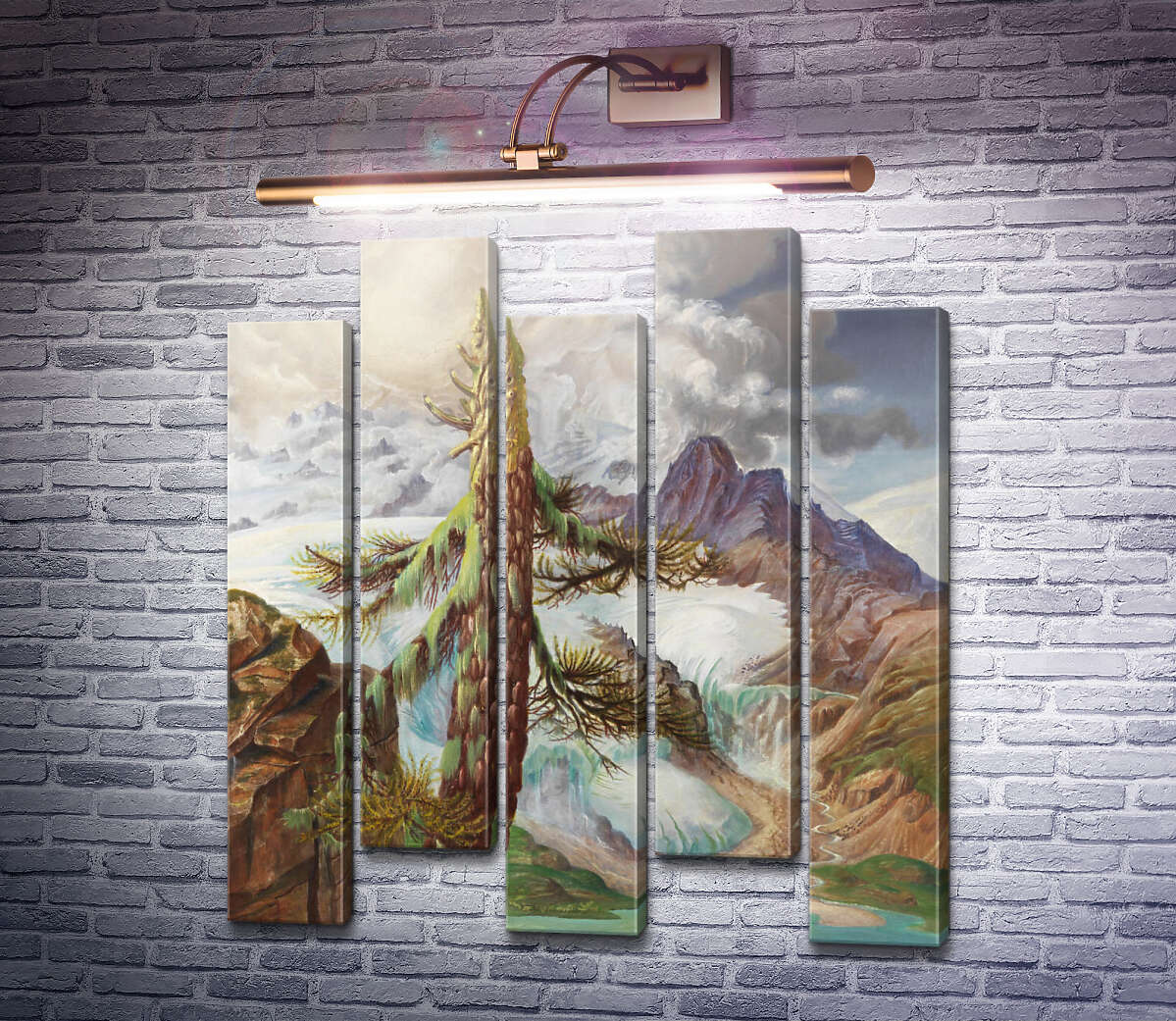 Модульная картина Ледник в Энгадине, Германия (Модуль №30) Дикс Отто