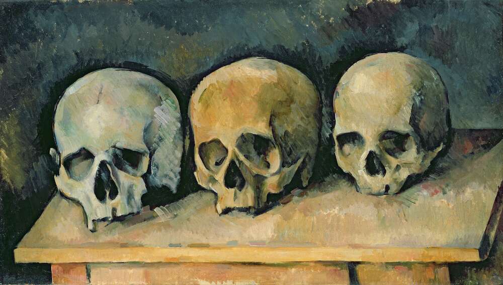 репродукція картина-постер  Три черепи Поль Сезанн