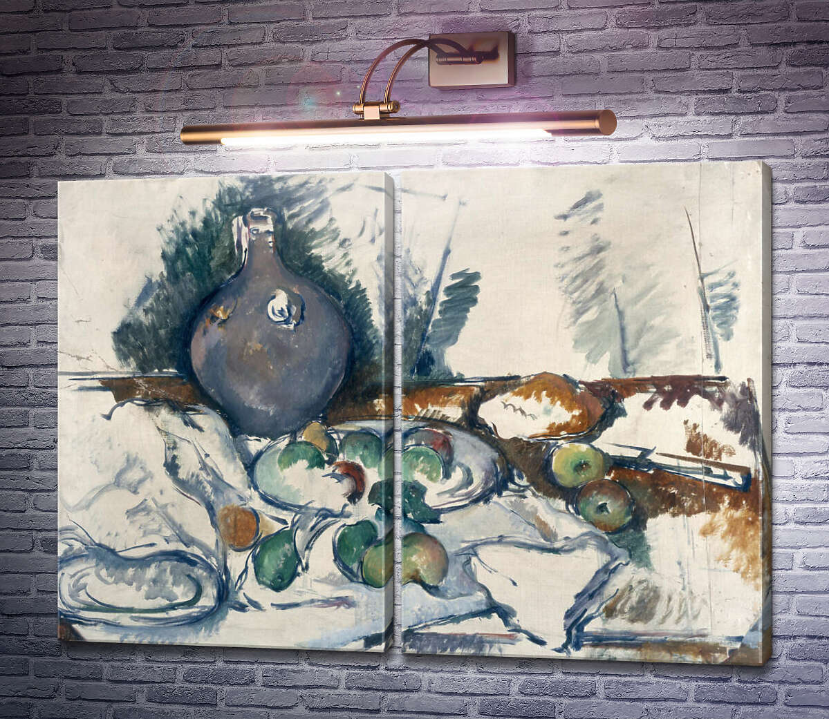Модульна картина Натюрморт з глечиком води Поль Сезанн