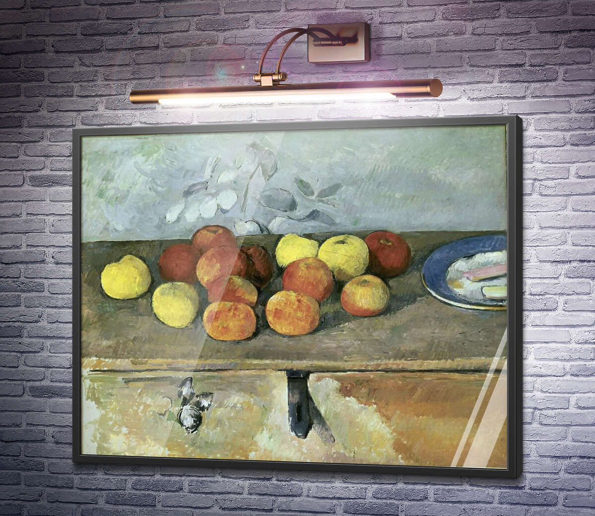 Постер Яблоки и печенье Поль Сезанн