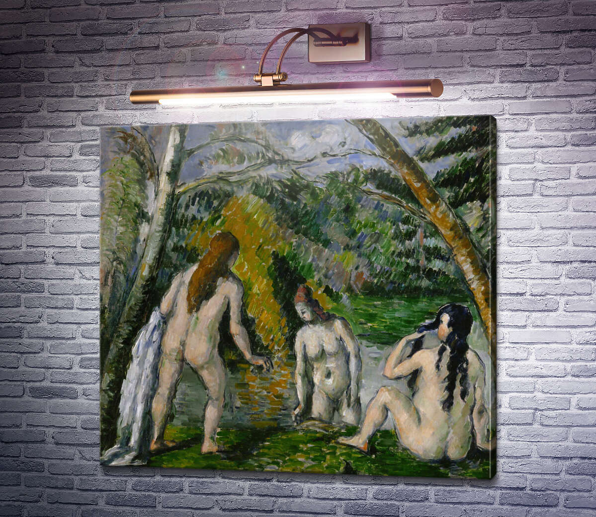 Картина Три купальниці Поль Сезанн