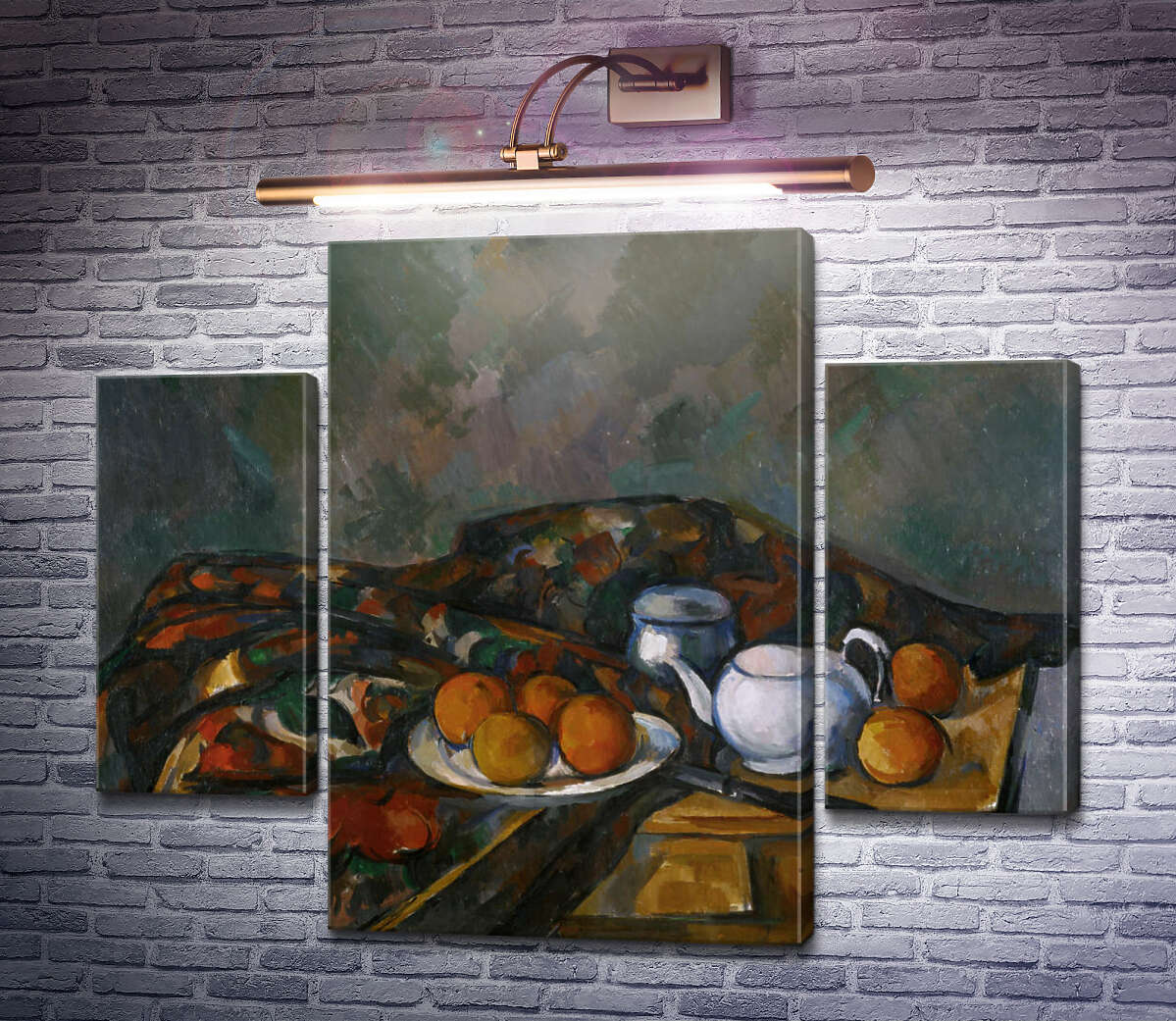 Модульная картина Натюрморт с заварником (Модуль №5) Поль Сезанн