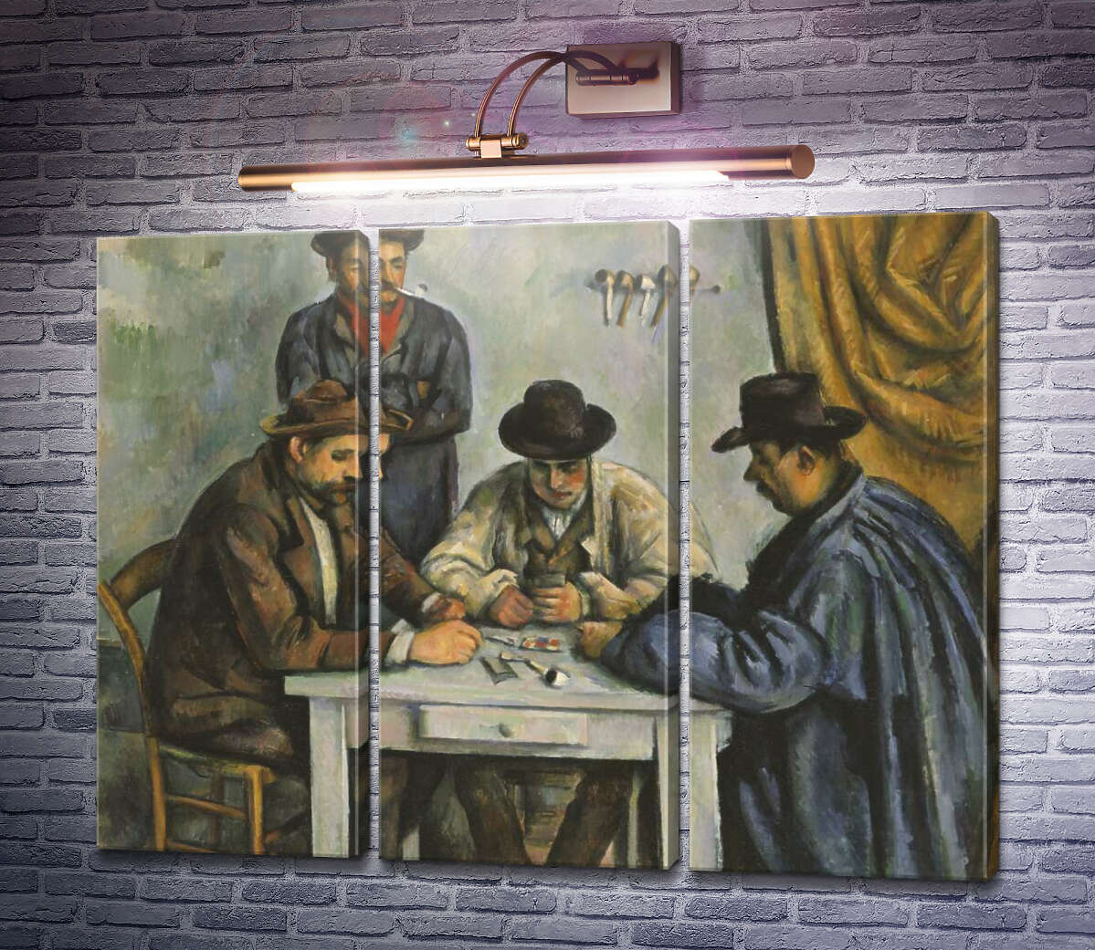 Модульная картина Картежники (Модуль №2) Поль Сезанн Модульная картина Картежники (Модуль №2) Поль Сезанн