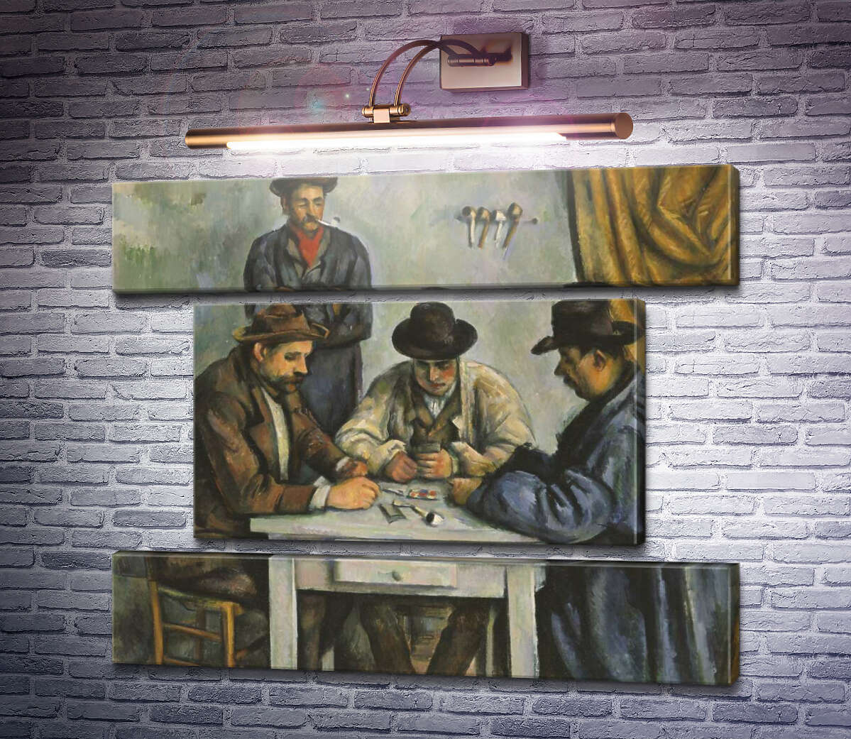 Модульная картина Картежники (Модуль №18) Поль Сезанн Модульная картина Картежники (Модуль №18) Поль Сезанн