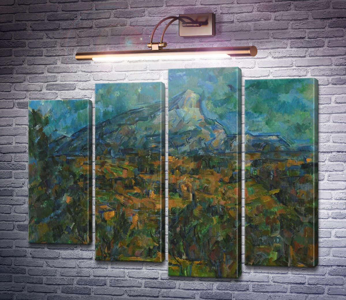 Модульна картина Гора Сент-Віктуар, вид з боку Лов (Пейзаж В Ексі) (Модуль №3) Поль Сезанн Модульна картина Гора Сент-Віктуар, вид з боку Лов (Пейзаж В Ексі) (Модуль №3) Поль Сезанн