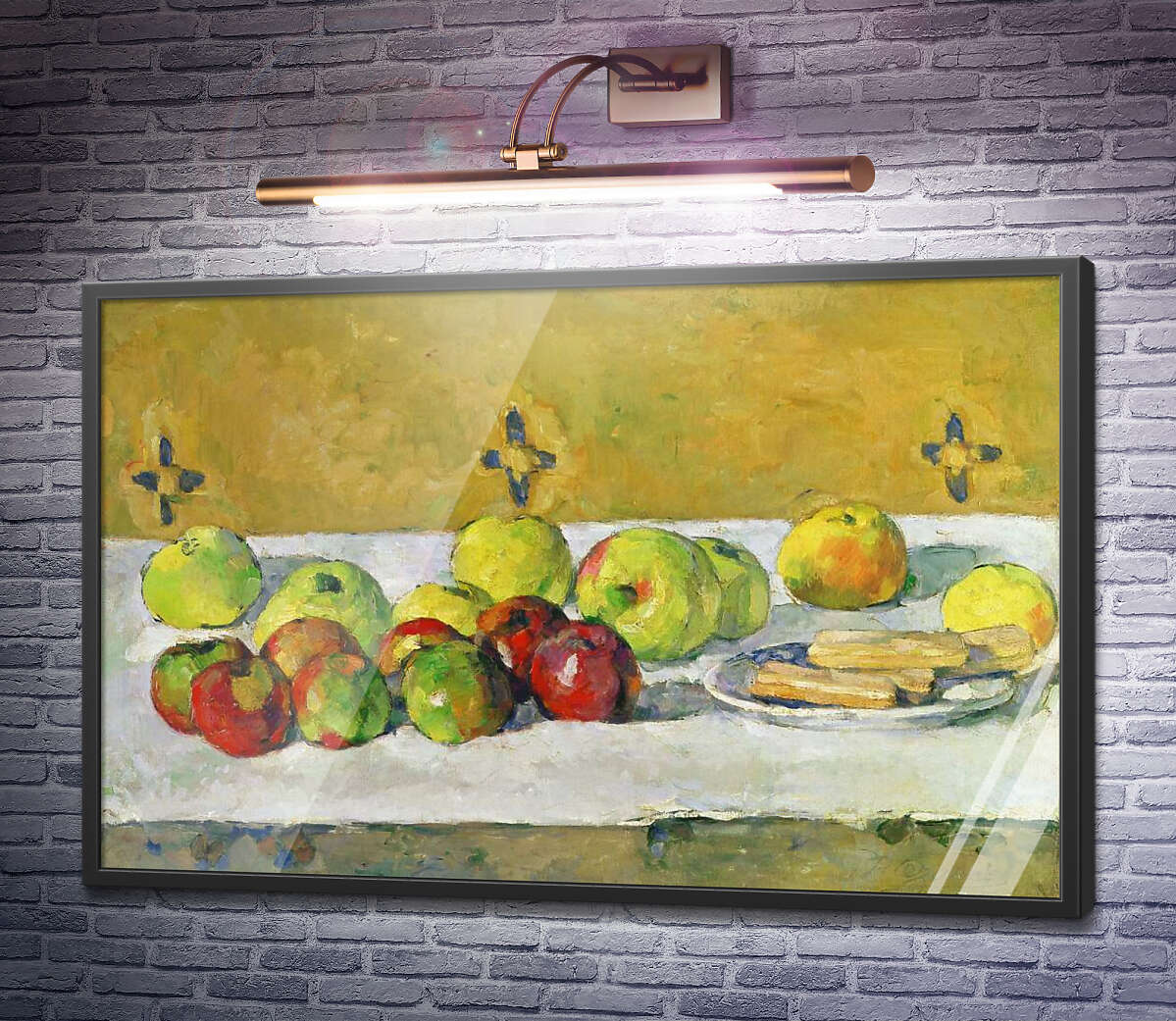 Постер Яблука і бісквіти Поль Сезанн