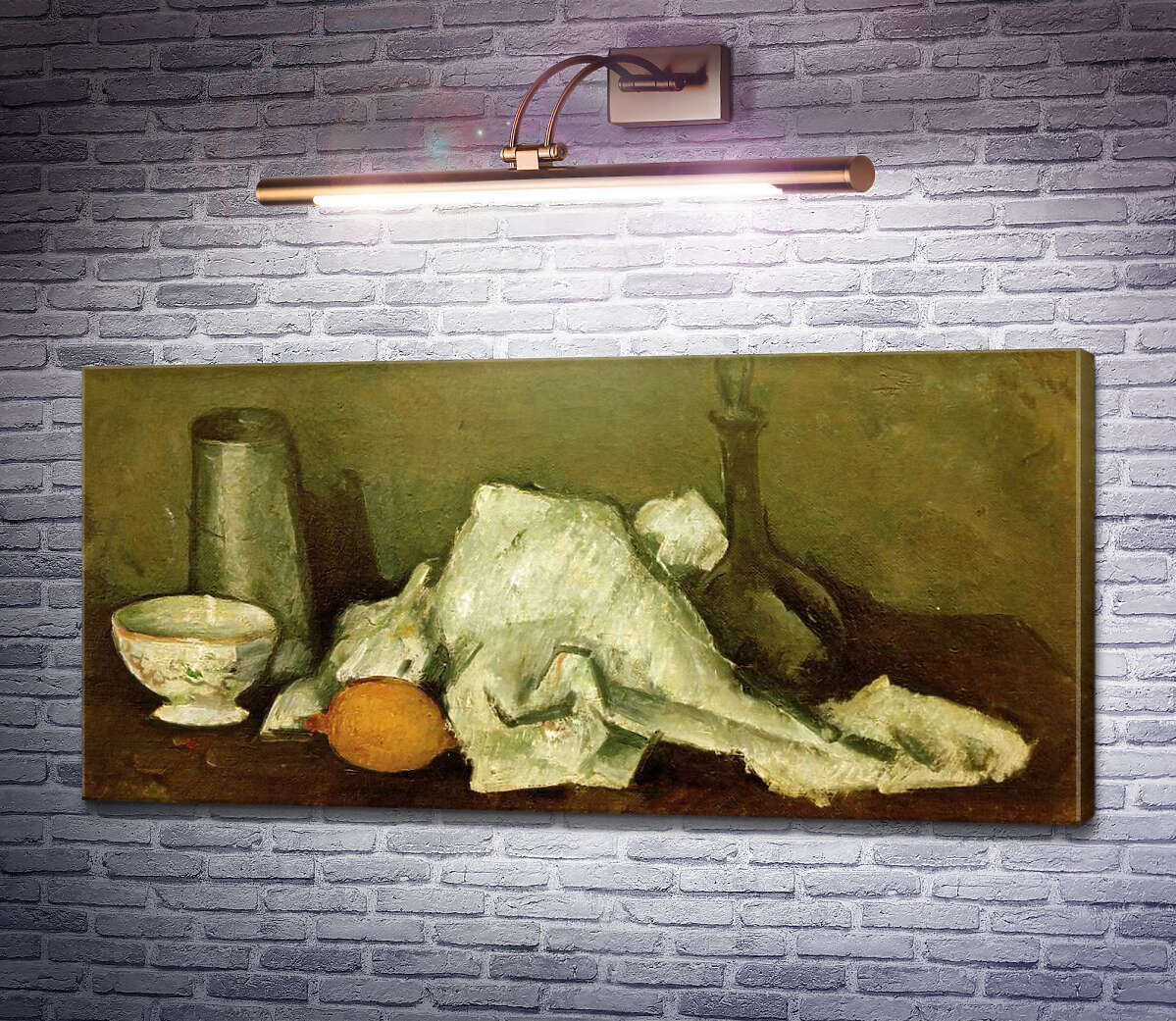Картина Глечик молока і лимон Поль Сезанн