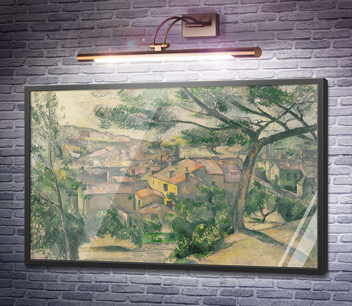 Постер Ранковий пейзаж з видом на Естак Поль Сезанн